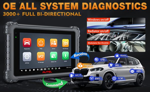 Autel MaxiCOM MK906S PRO Scanner – Upgraded Version of MS906 Pro/MK906BT/MK906 Pro Diagnostic Tool with Advanced ECU Coding, Bi-Directional Control & 36+ Services - Image 6