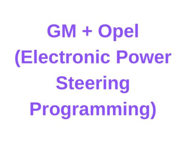 JRCOBDTOOLS GM Opel Electronic Power Steering Programming