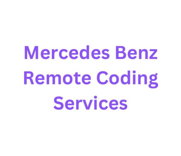 JRCOBDTOOLS Mercedes Benz Remote Coding Services