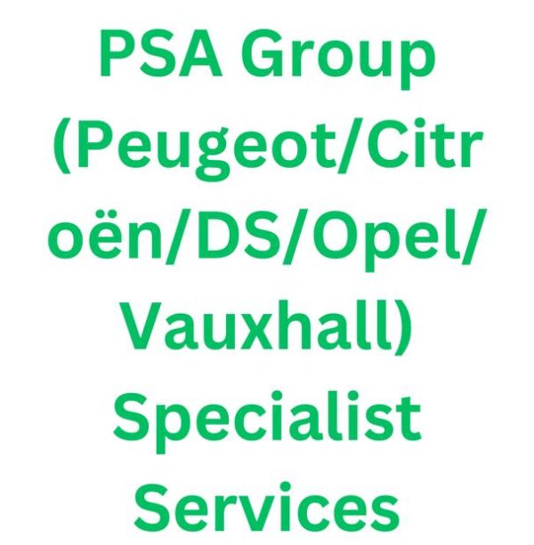 JRCOBDTOOLS PSA Group (Peugeot/Citroën/DS/Opel/Vauxhall) Specialist Services