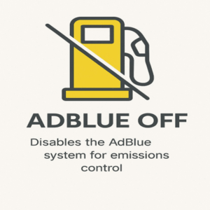 JRCOBDTOOLS ADBlue OFF Disables the SCR system for vehicles using AdBlue (urea injection) to prevent consumption errors. Checksum calculator not included – ensure checksum correction before flashing.