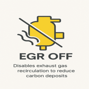 JRCOBDTOOLS EGR OFF Disables exhaust gas recirculation to improve engine performance and reduce carbon build-up. Checksum calculator not included – ensure checksum correction before flashing.
