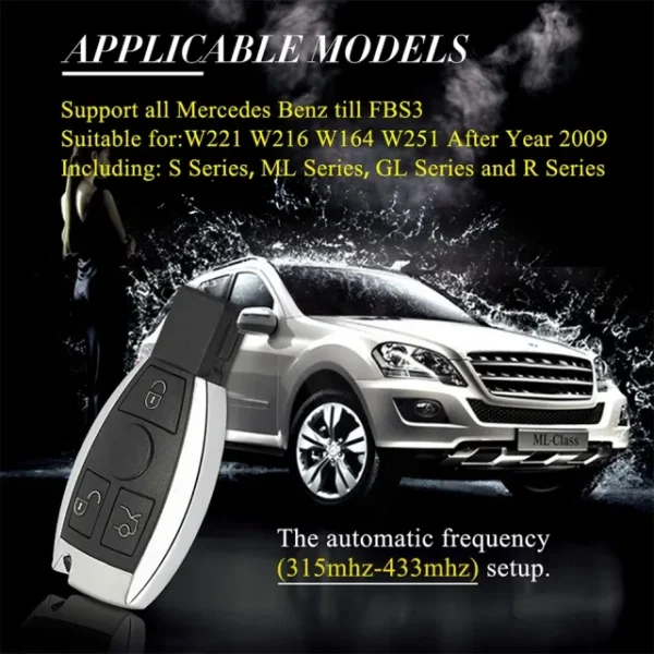 CGDI Mercedes-Benz BE Key – 315MHz & 433MHz Switchable (CGDI MB Compatible) - Image 4